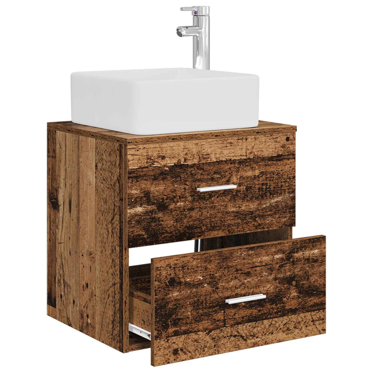 Vegghengt vaskeservant Gammelt tre 49,5 x 41 x 63 cm