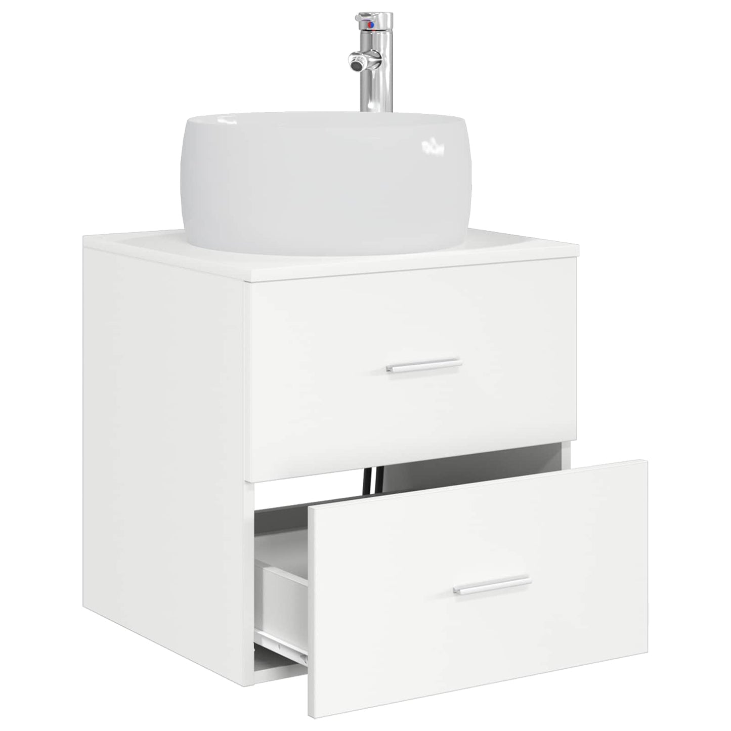 Vegghengt vaskeservant Hvit 49,5 x 44,5 x 66 cm Konstruert tre