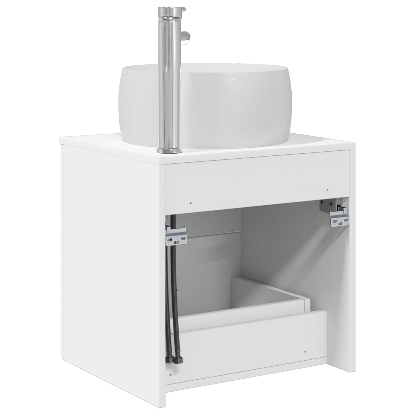 Vegghengt vaskeservant Hvit 49,5 x 44,5 x 66 cm Konstruert tre