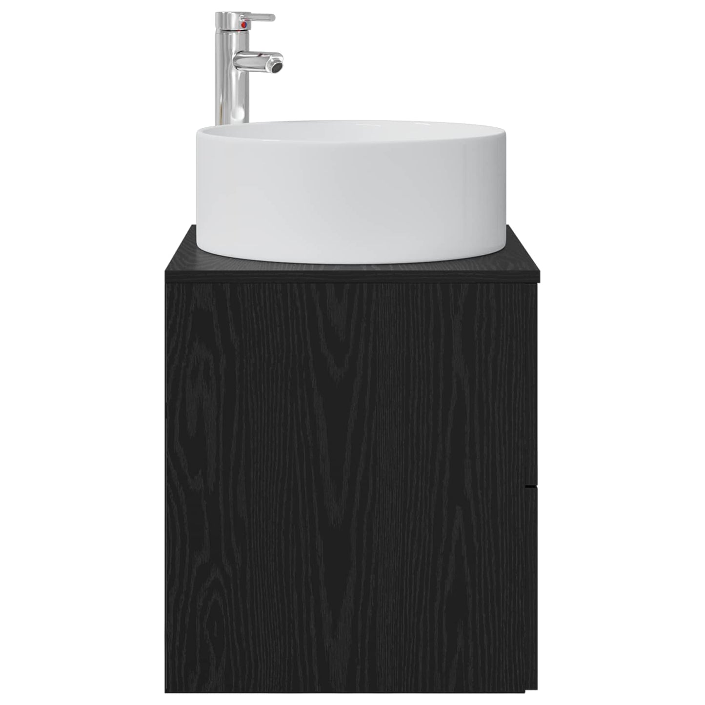Vegghengt vaskeservant Svart eik 49,5 x 44,5 x 65,5 cm