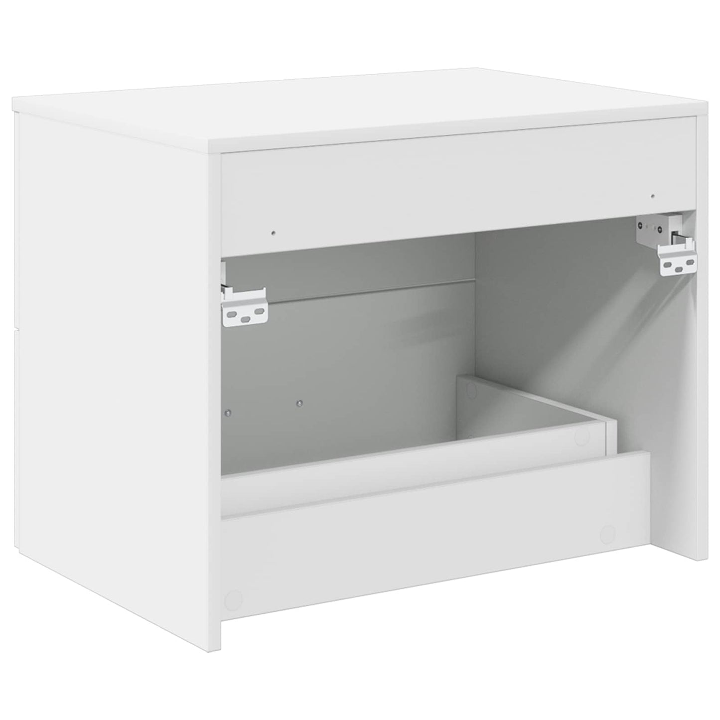 Vegghengt baderomsskap Hvit 62,5 x 44,5 x 50 cm Konstruert tre