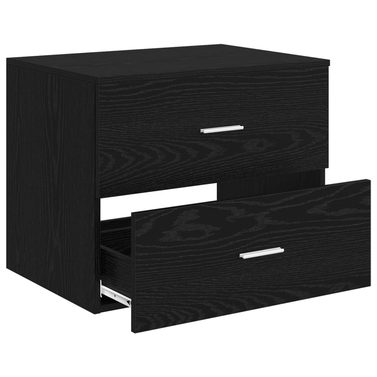 Vegghengt baderomsskap Svart eik 62,5 x 44,5 x 50 cm