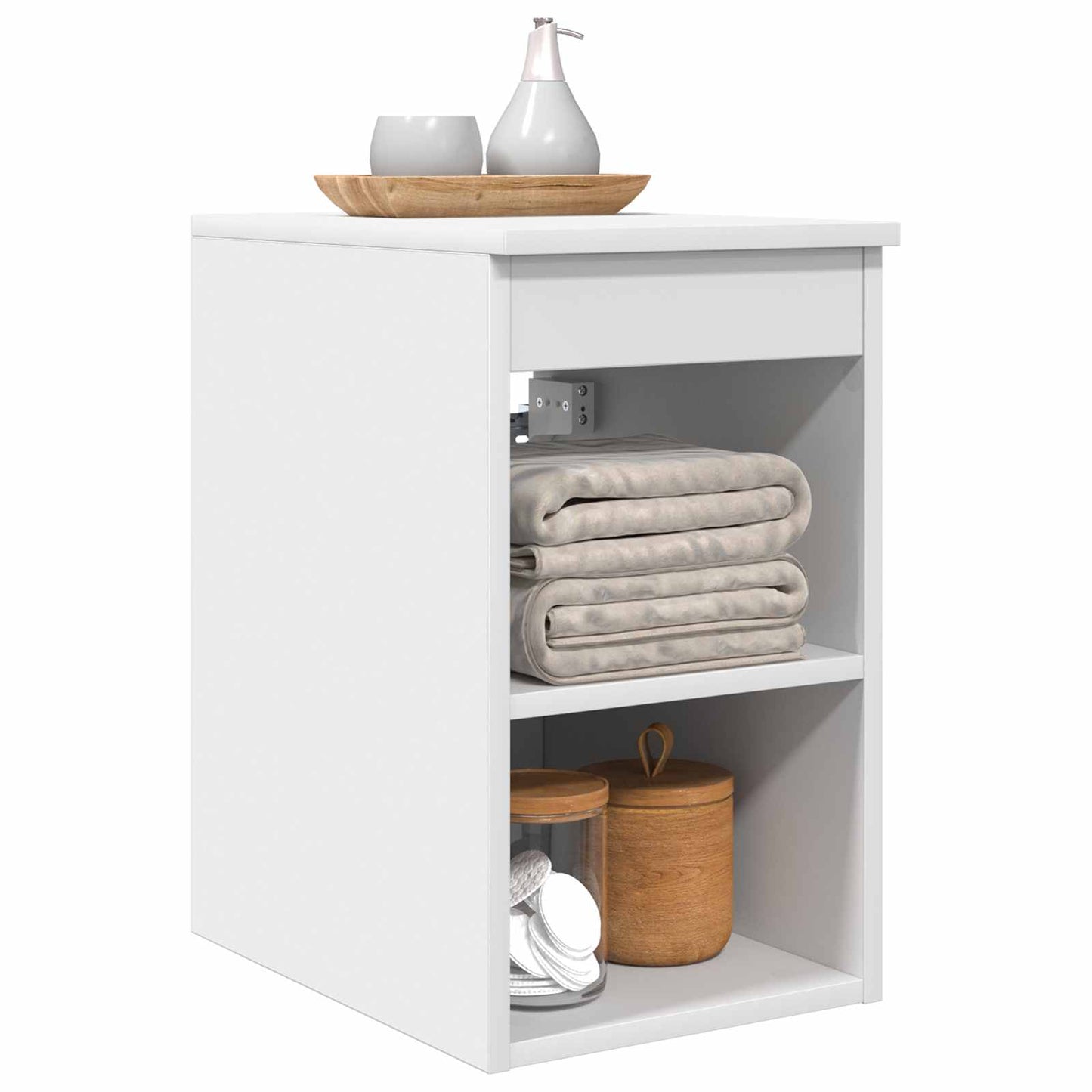 Baderomsskap I mellom Hvit 30 x 44,5 x 50 cm Konstruert tre