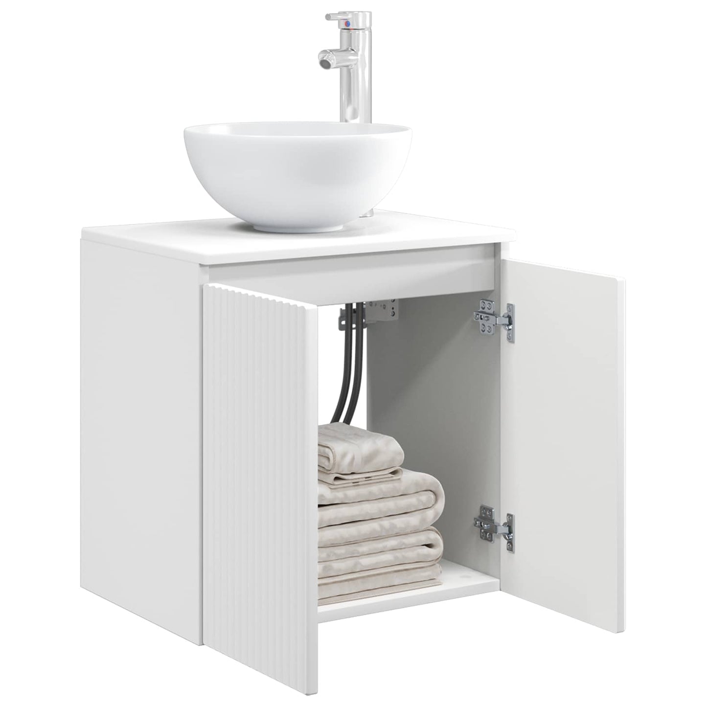 Vegghengt vaskeservant Hvit 49,5 x 41 x 64,5 cm Konstruert tre