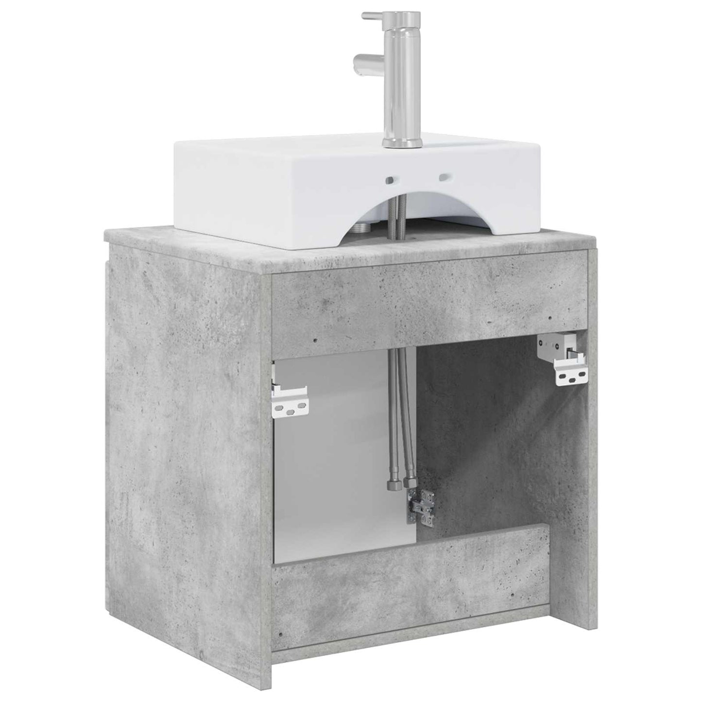 Vegghengt vaskeservant Betonggrå 49,5 x 41 x 62,5 cm