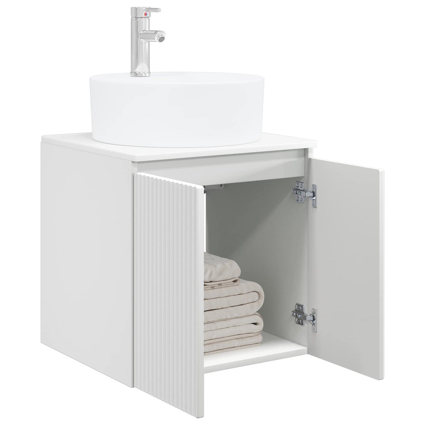 Vegghengt vaskeservant Hvit 49,5 x 44,5 x 65 cm Konstruert tre