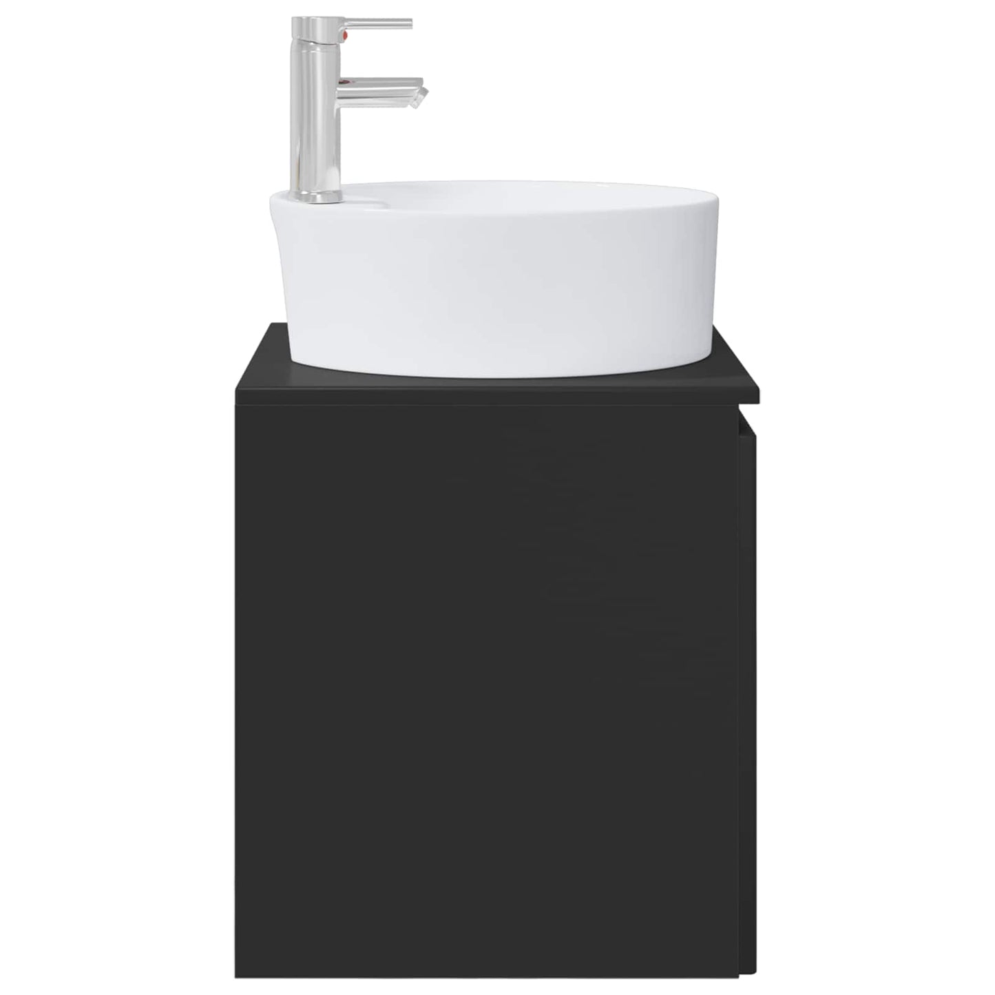 Vegghengt vaskeservant Svart 49,5 x 44,5 x 65 cm Konstruert tre
