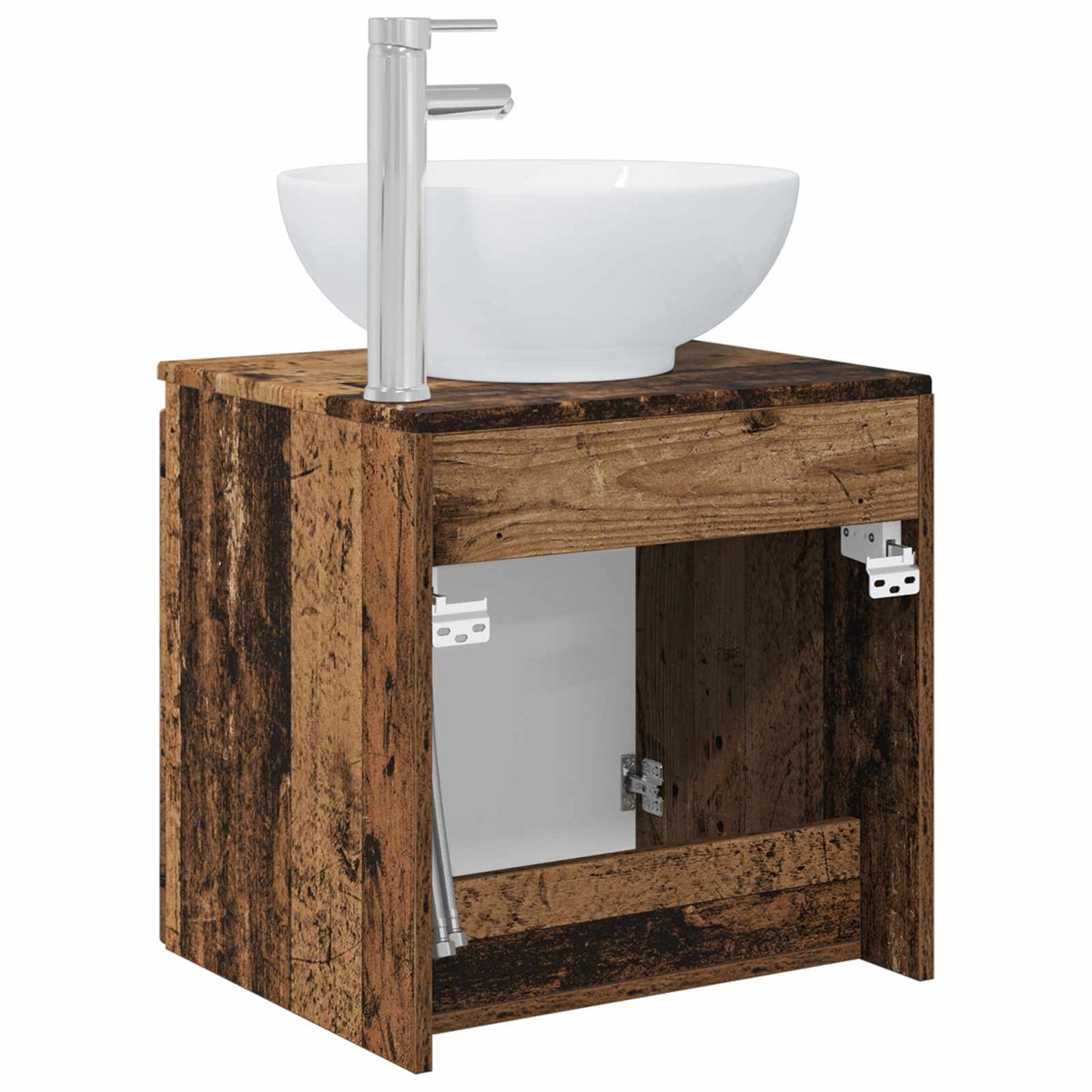 Vegghengt vaskeservant Gammelt tre 49,5 x 44,5 x 65 cm
