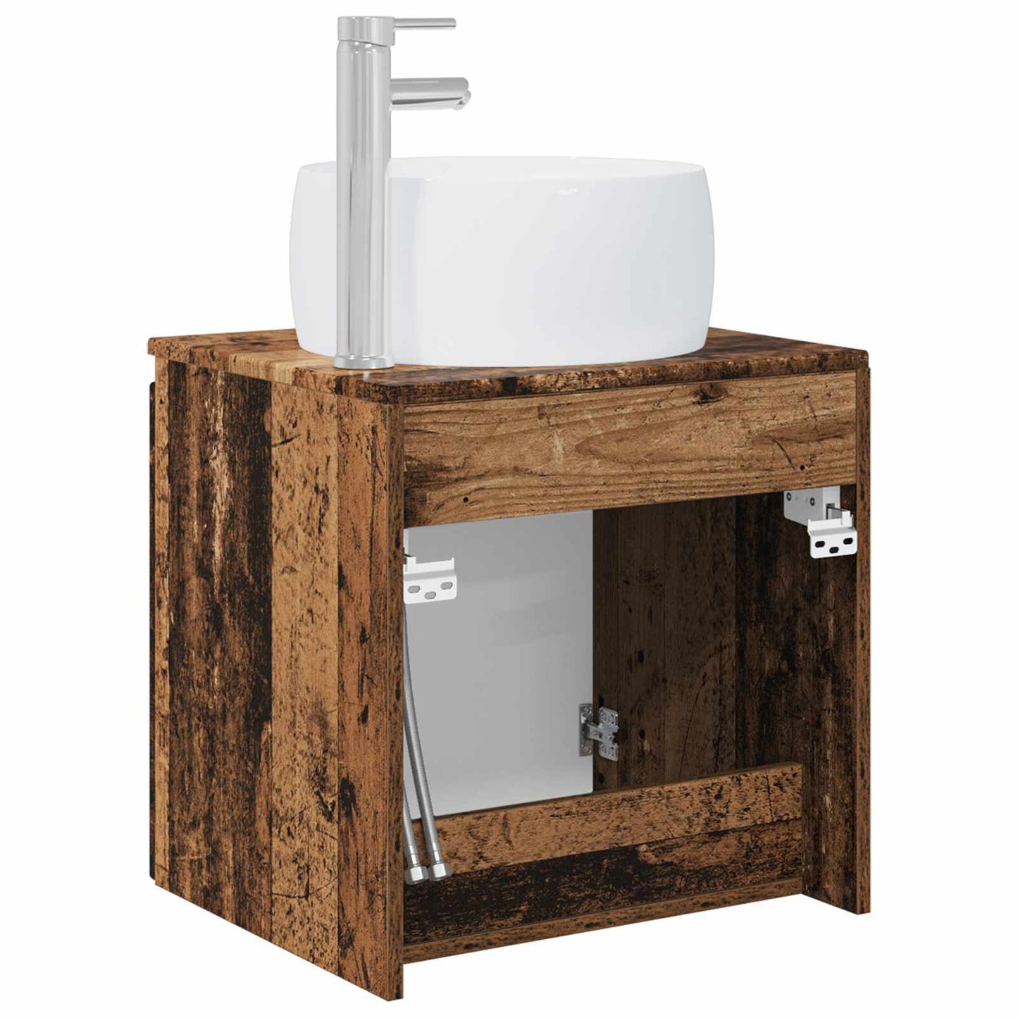 Vegghengt vaskeservant Gammelt tre 49,5 x 44,5 x 66 cm