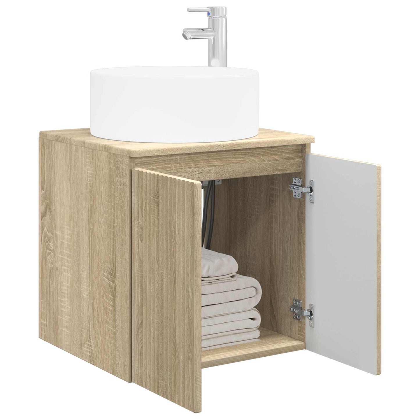 Vegghengt servantkommode Sonoma eik 49,5 x 44,5 x 65,5 cm