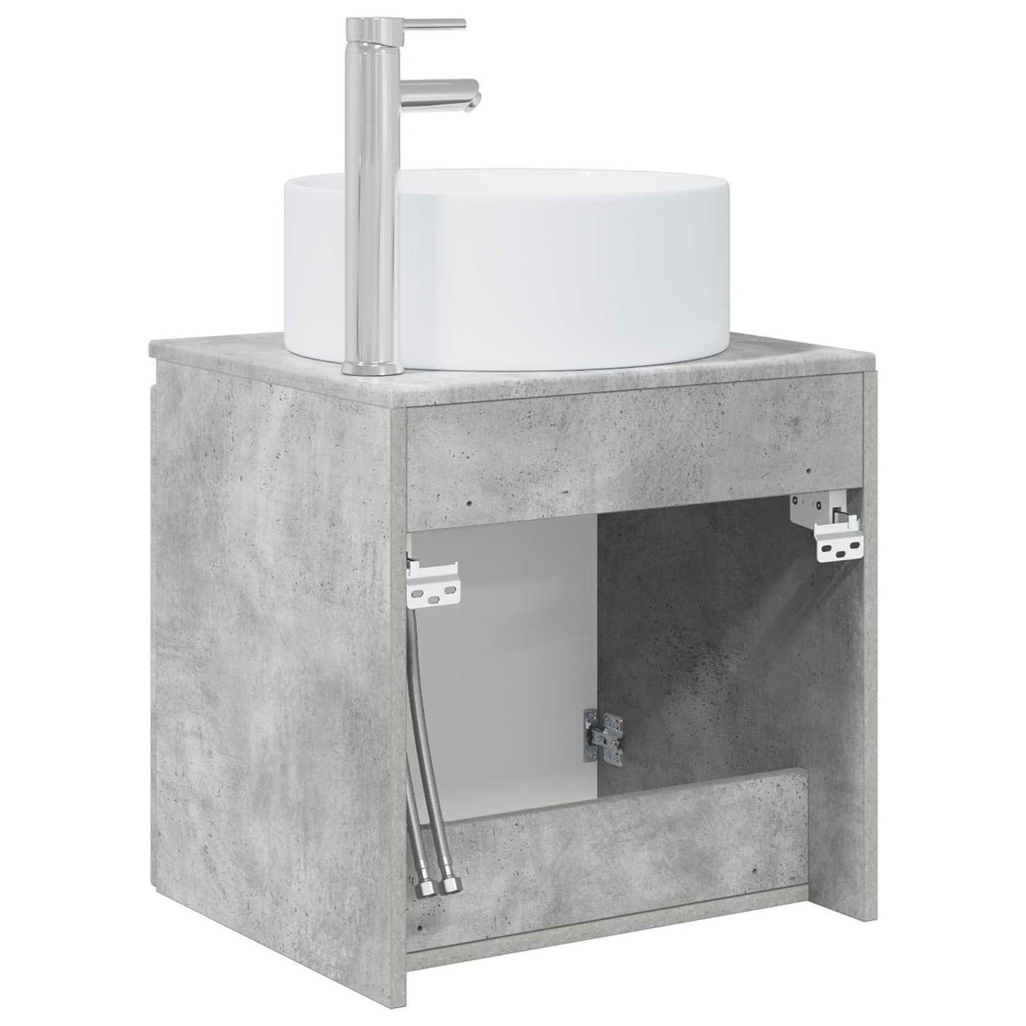 Vegghengt servantkommode Betonggrå 49,5 x 44,5 x 65,5 cm