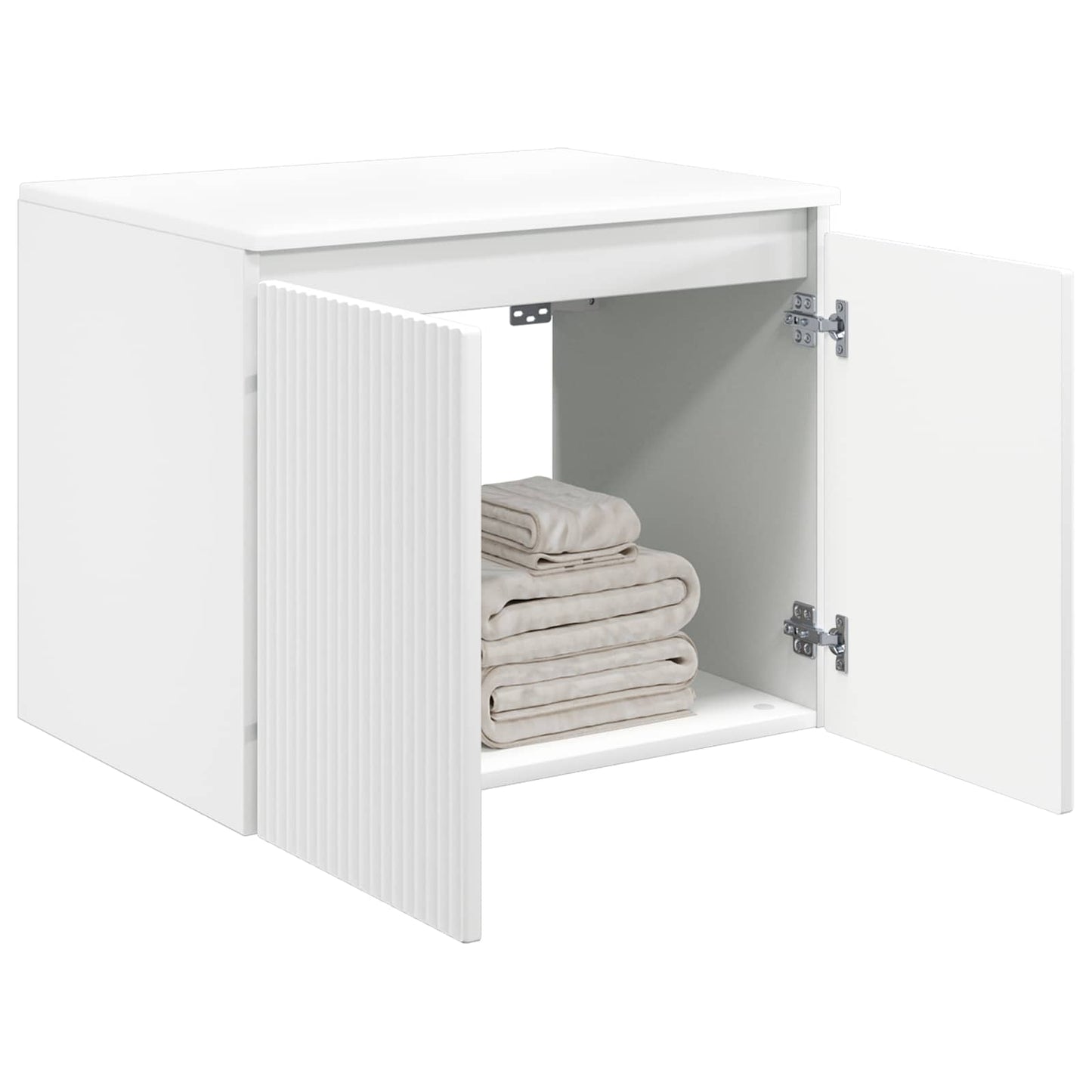 Vegghengt Badskap Hvit 62,5 x 44,5 x 50 cm Konstruert tre