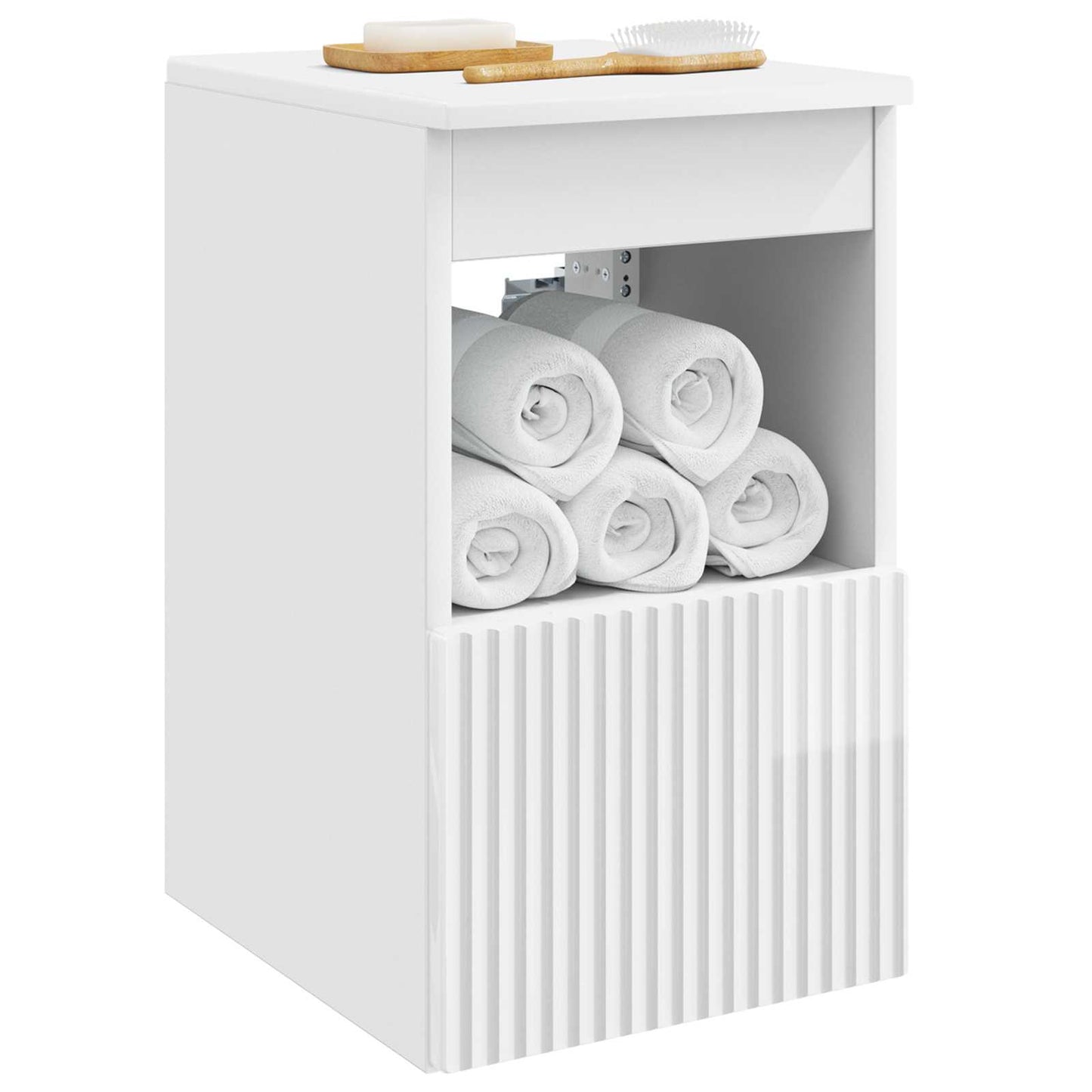 Baderomsskap Høgglans hvit 30 x 35 x 50 cm Konstruert tre