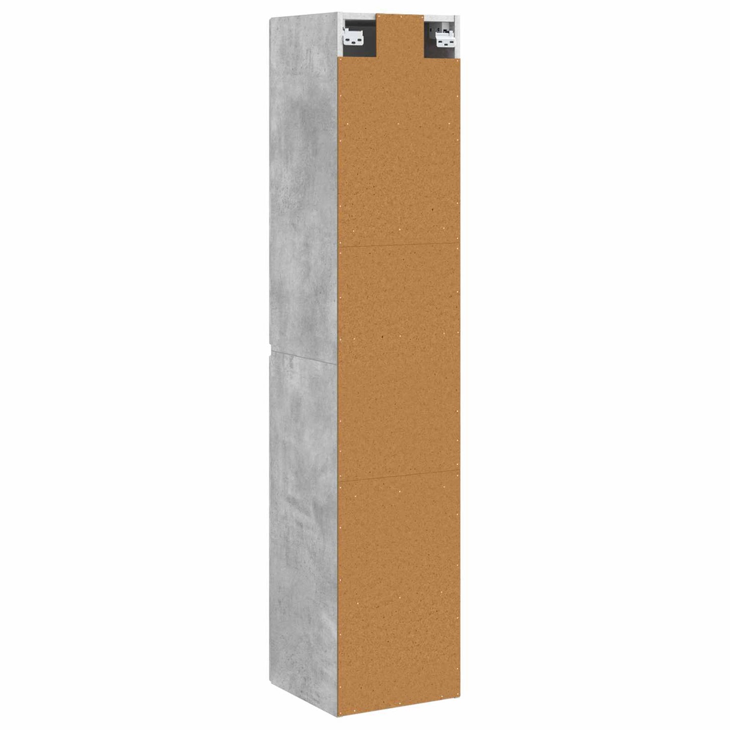 Vegghengt Badskap Betonggrå 33 x 34,5 x 160 cm Konstruert tre