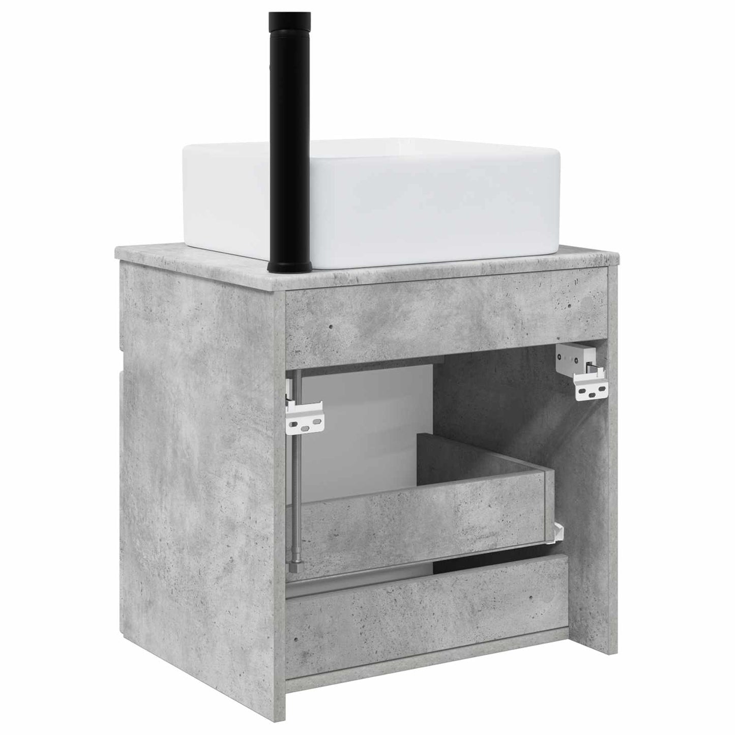 Vegghengt servantkommode Betonggrå 49 x 41 x 63 cm