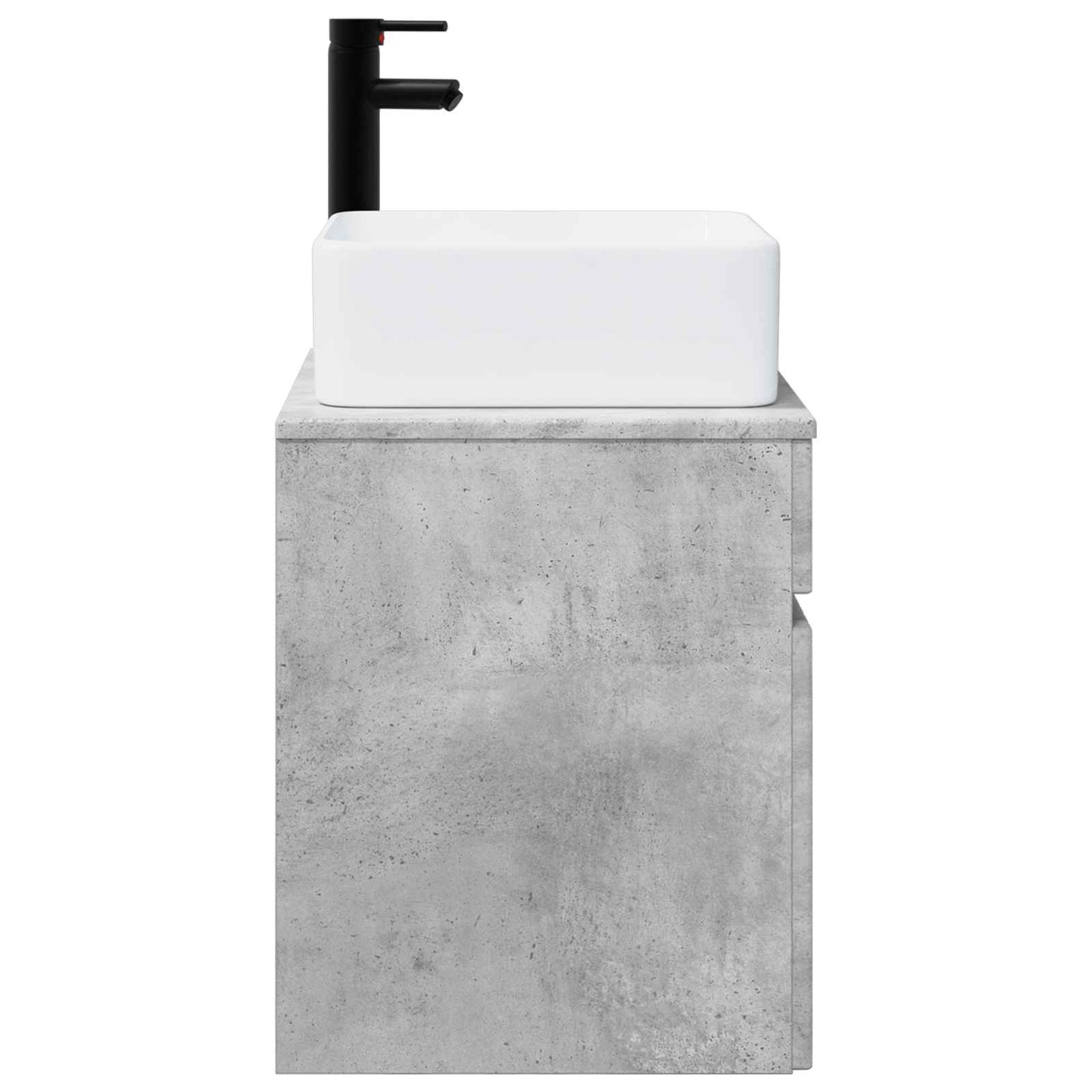 Vegghengt servantkommode Betonggrå 49 x 41 x 63 cm