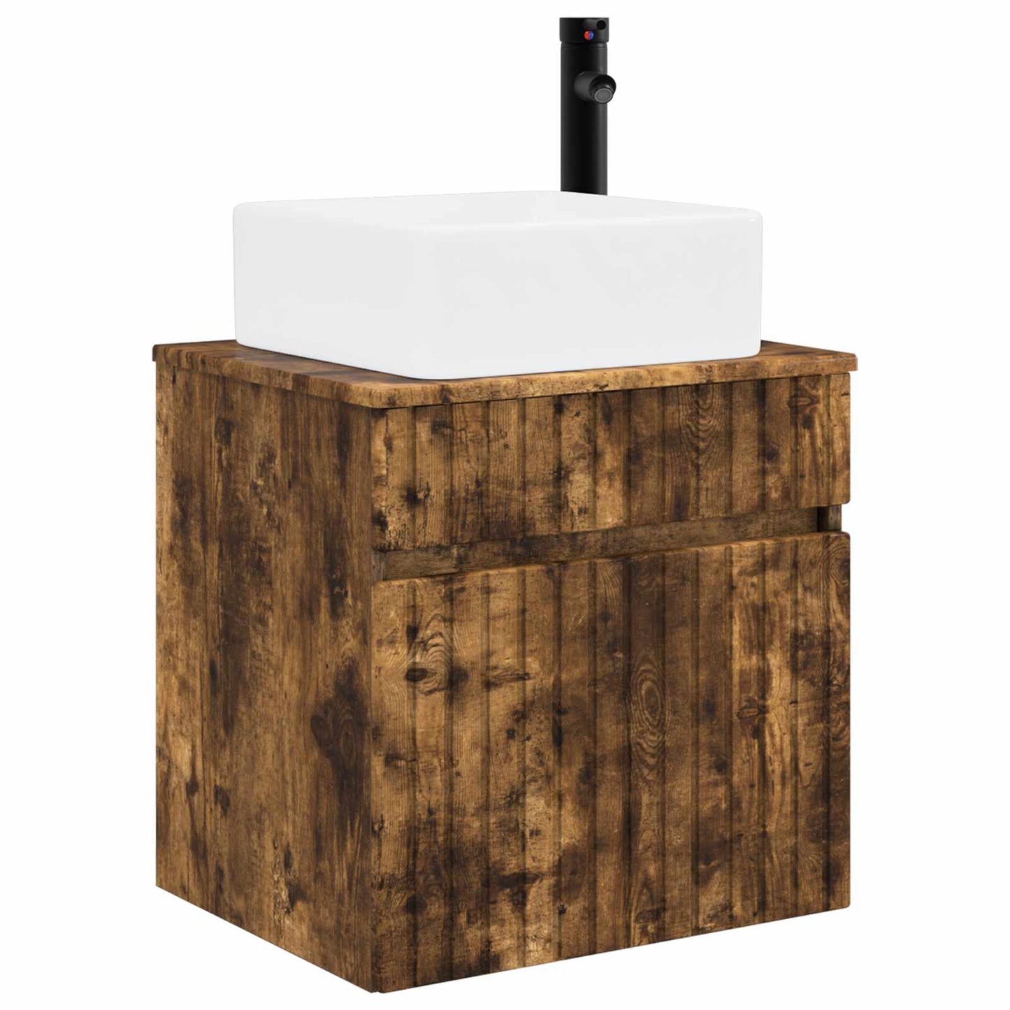 Vegghengt servantkommode Røkt Eik 49 x 41 x 63 cm