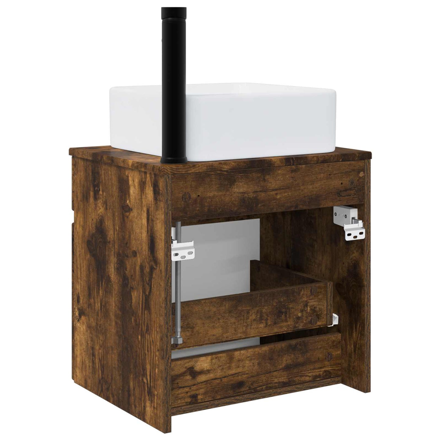 Vegghengt servantkommode Røkt Eik 49 x 41 x 63 cm