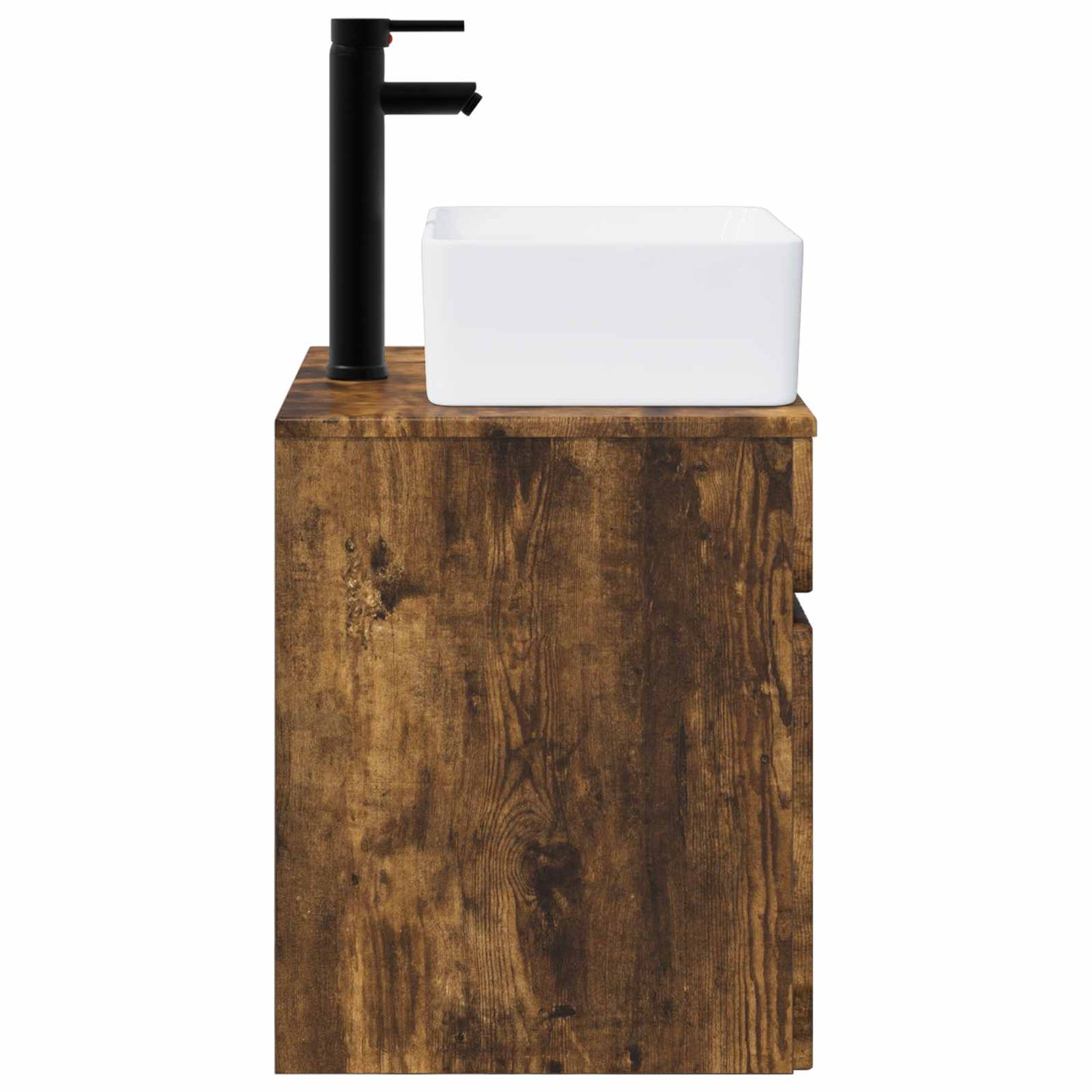 Vegghengt servantkommode Røkt Eik 49 x 41 x 63 cm