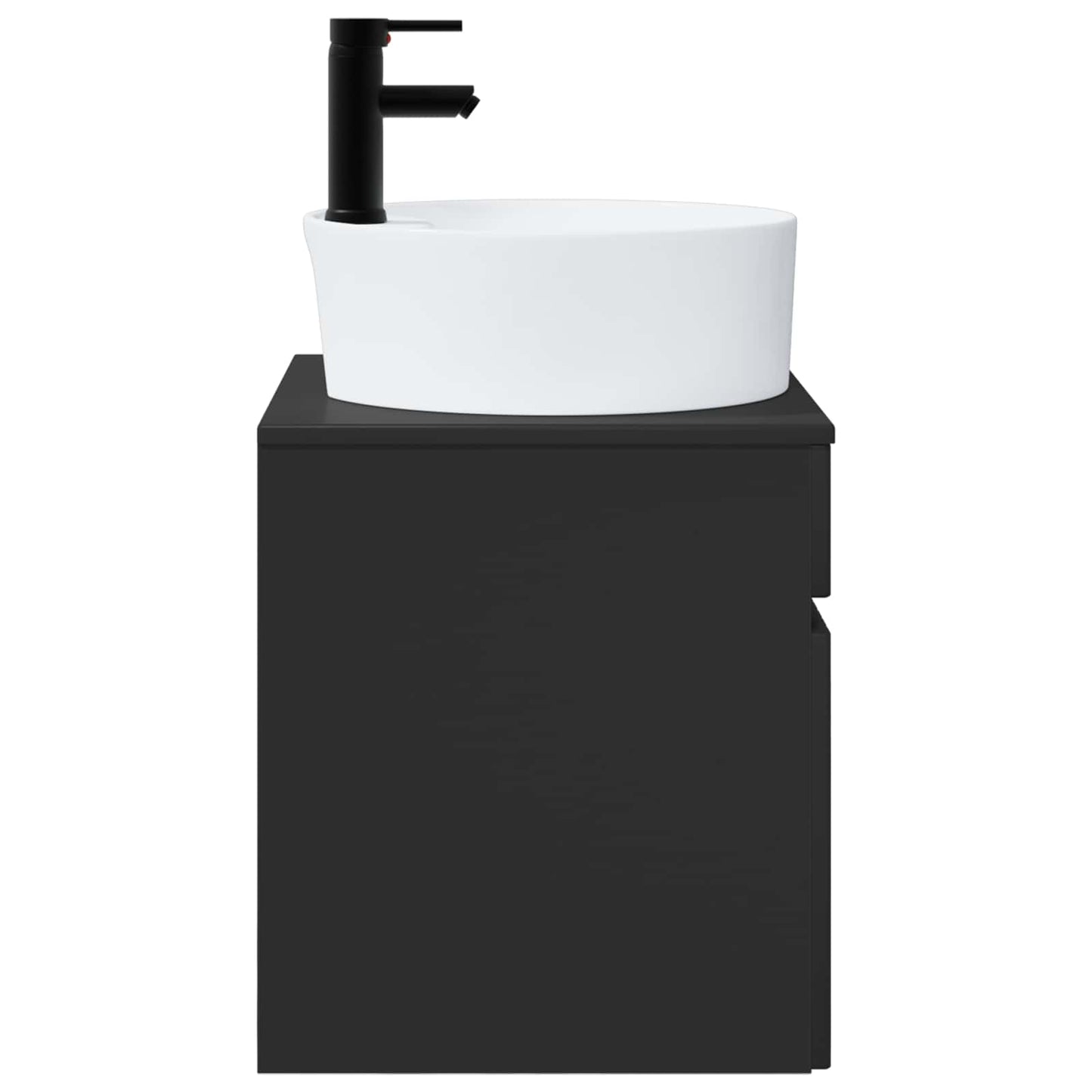 Vegghengt servantkommode Svart 49 x 44,5 x 65 cm Konstruert tre