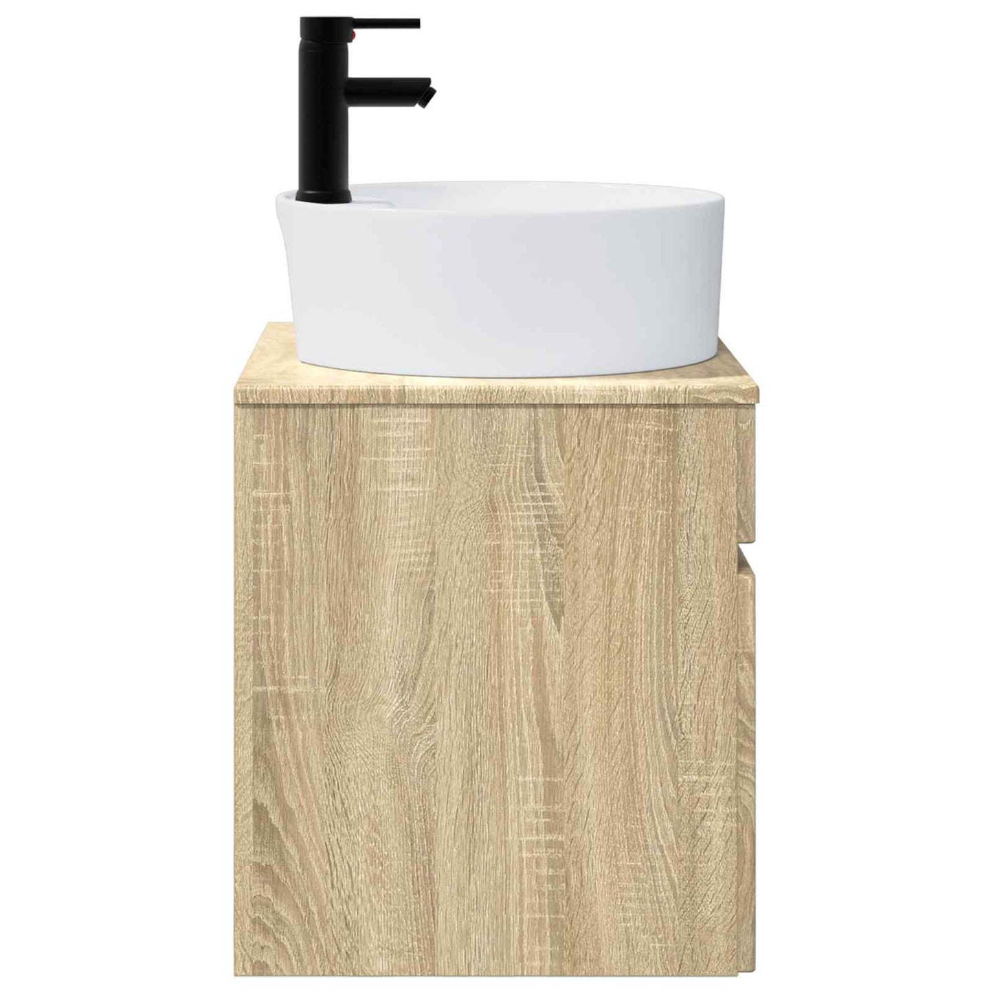 Vegghengt servantkommode Sonoma eik 49 x 44,5 x 65 cm