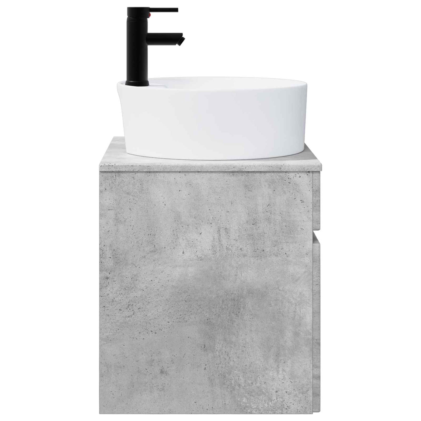 Vegghengt servantkommode Betonggrå 49 x 44,5 x 65 cm
