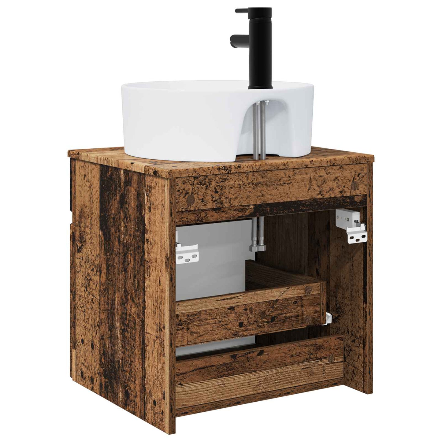 Vegghengt servantkommode Gammelt tre 49 x 44,5 x 65 cm