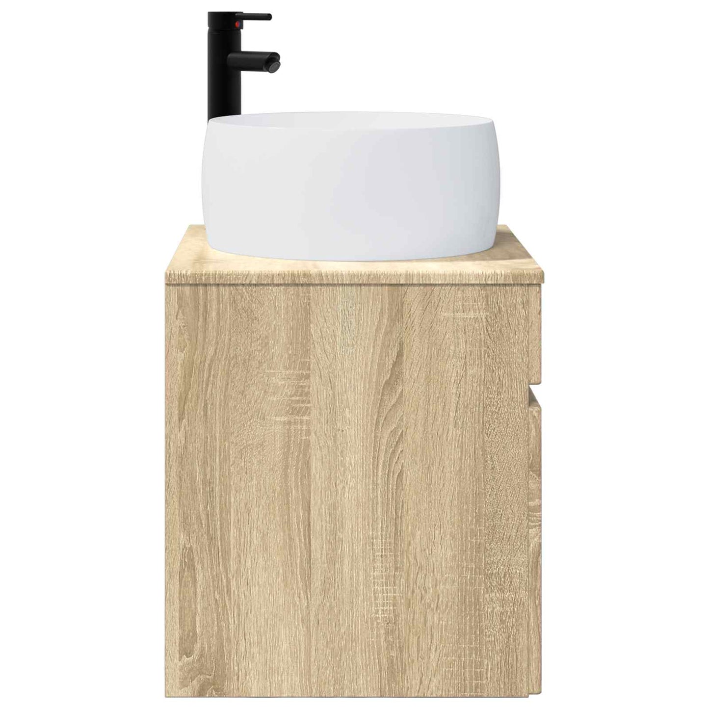 Vegghengt servantkommode Sonoma eik 49 x 44,5 x 66 cm