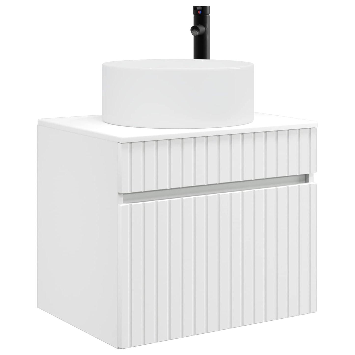 Vegghengt Badskap Hvit 59 x 44,5 x 50 cm Konstruert tre