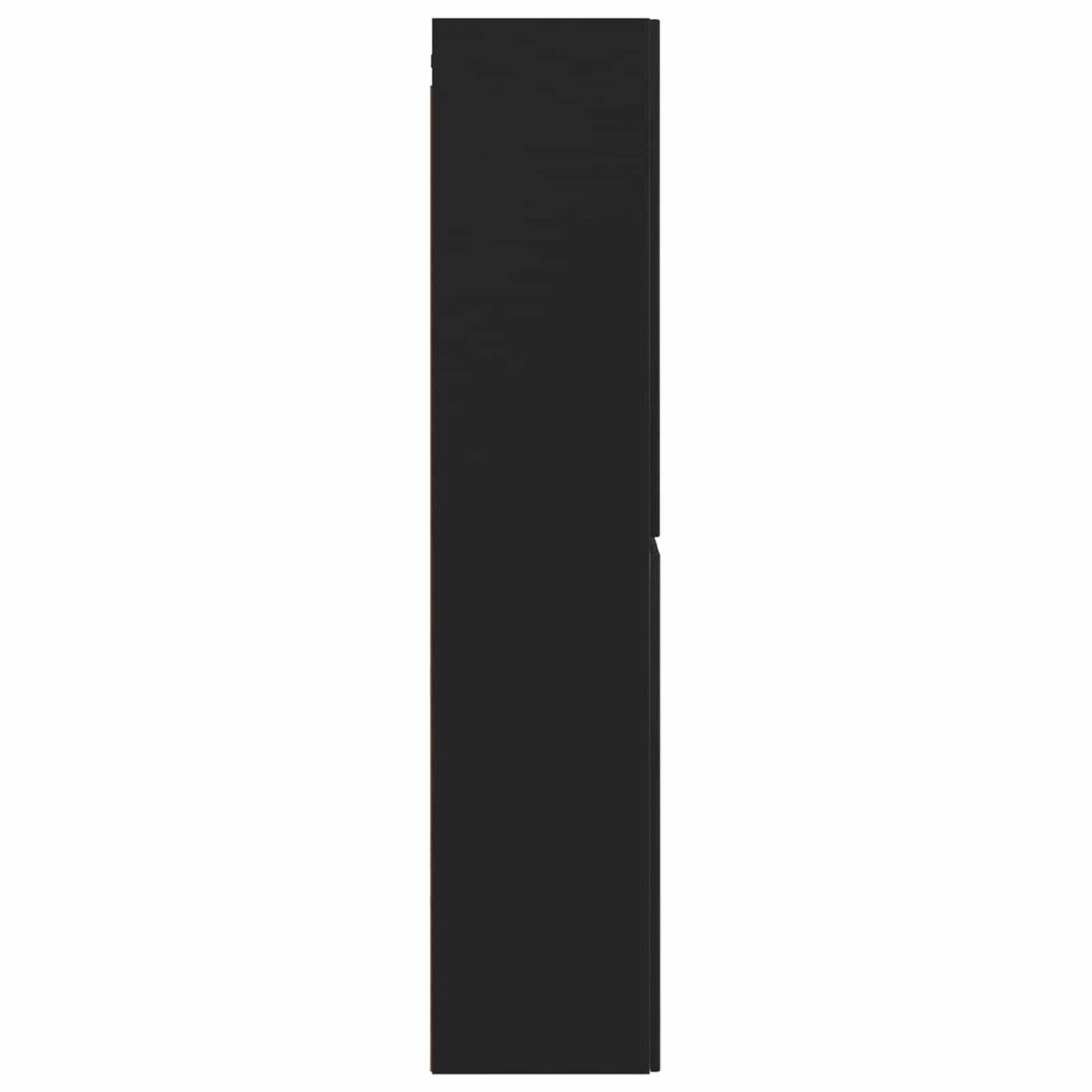 Vegghengt Badskap Svart 33 x 34,5 x 160 cm Konstruert tre