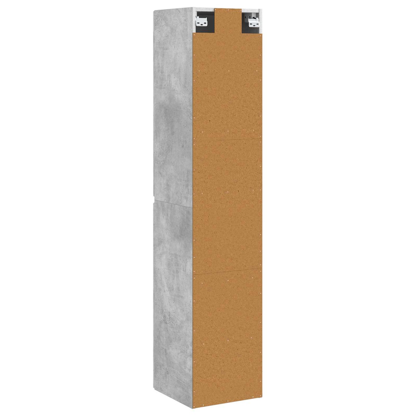 Vegghengt Badskap Betonggrå 33 x 34,5 x 160 cm Konstruert tre