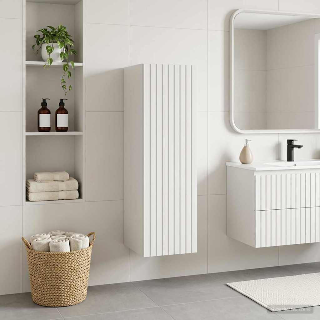 Vegghengt Badskap Hvit 33 x 34,5 x 60 cm Konstruert tre