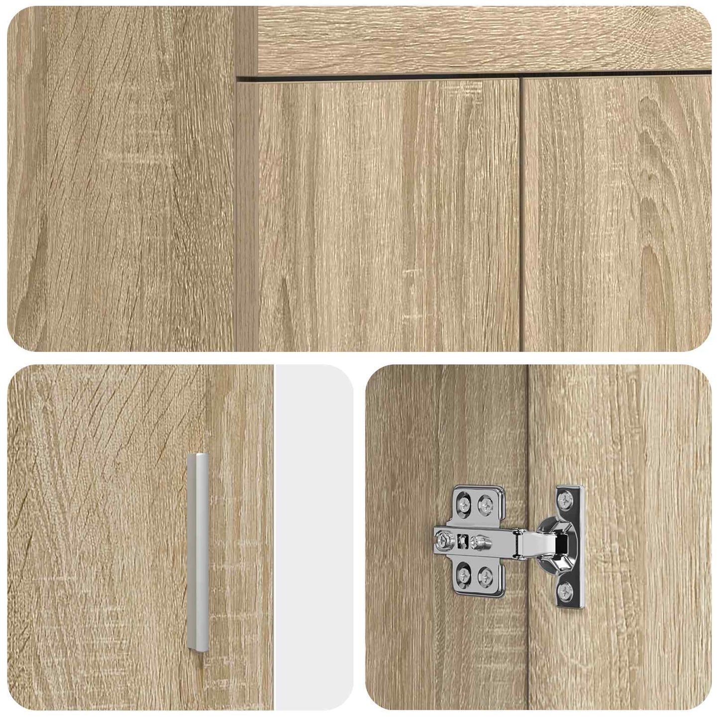 Badmøbel med vask Sonoma eik 42 x 40 x 84,5 cm Konstruert tre