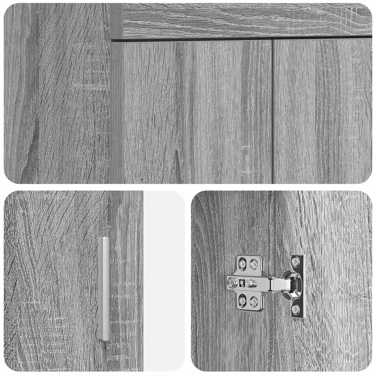 Badmøbel med vask Grå Sonoma 42 x 40 x 84,5 cm Konstruert tre