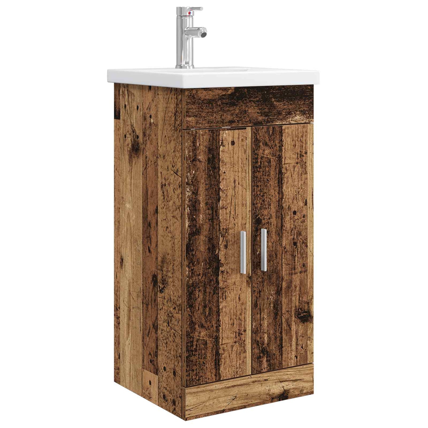 Badmøbel med vask Gammelt tre 42 x 40 x 84,5 cm Konstruert tre