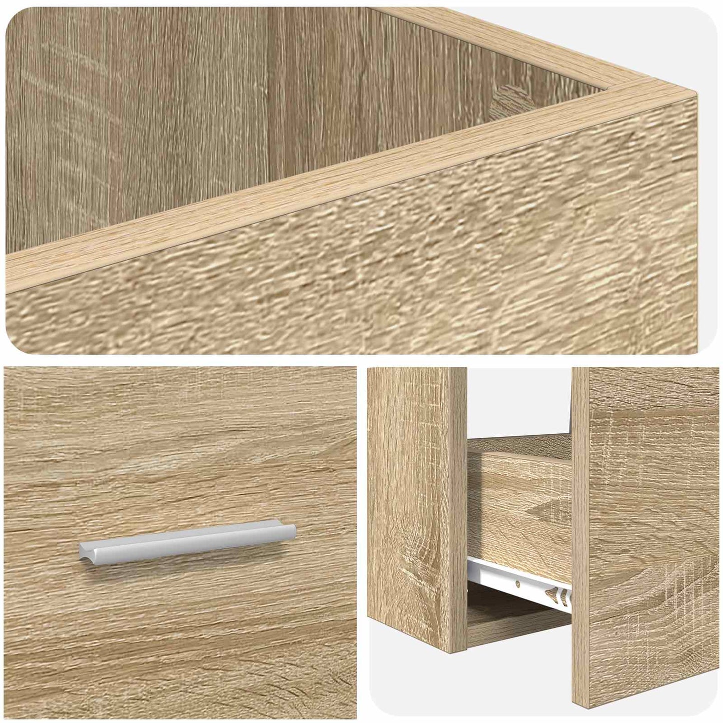 Badmøbel med vask Sonoma eik 42 x 40 x 84,5 cm Konstruert tre