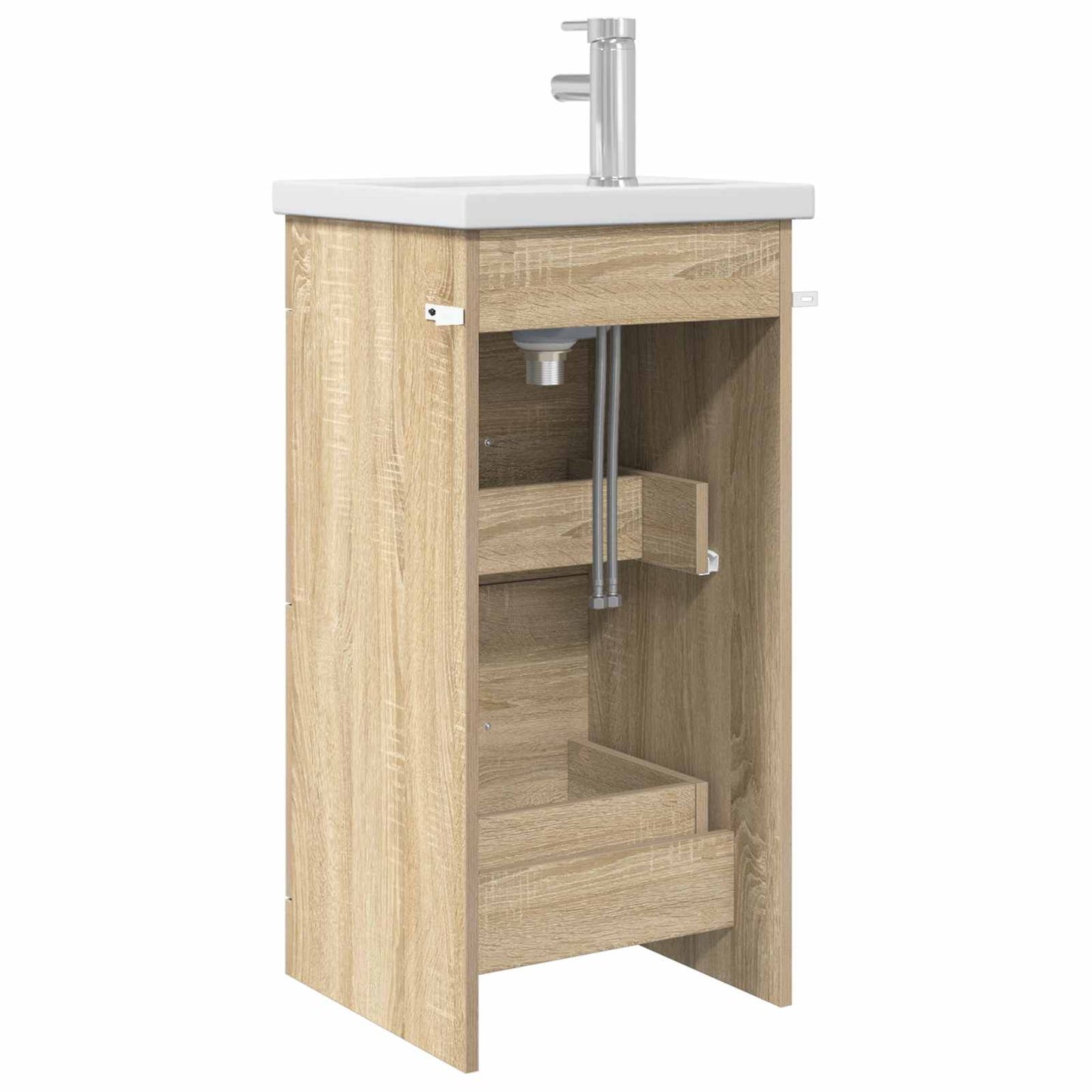 Badmøbel med vask Sonoma eik 42 x 40 x 84,5 cm Konstruert tre