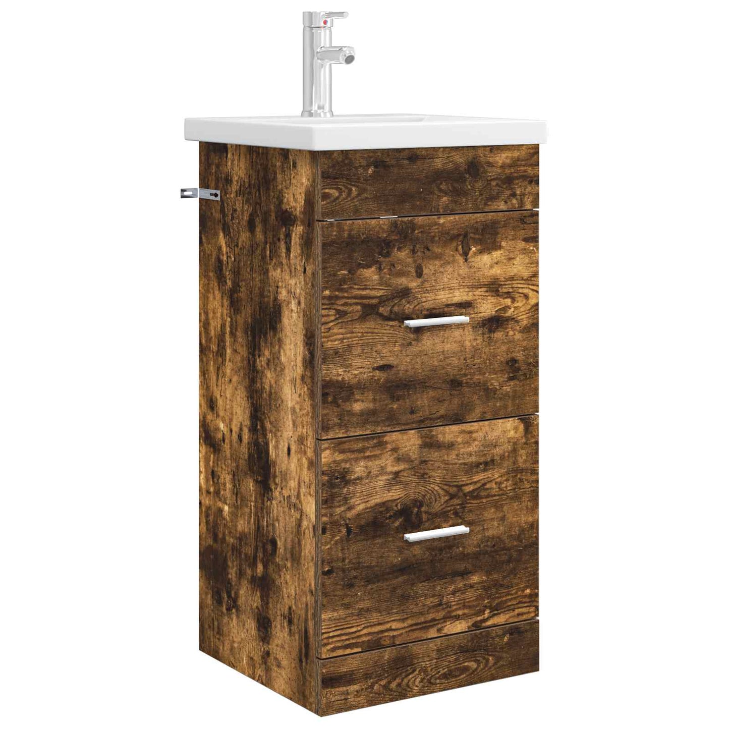 Badmøbel med vask Røkt Eik 42 x 40 x 84,5 cm Konstruert tre