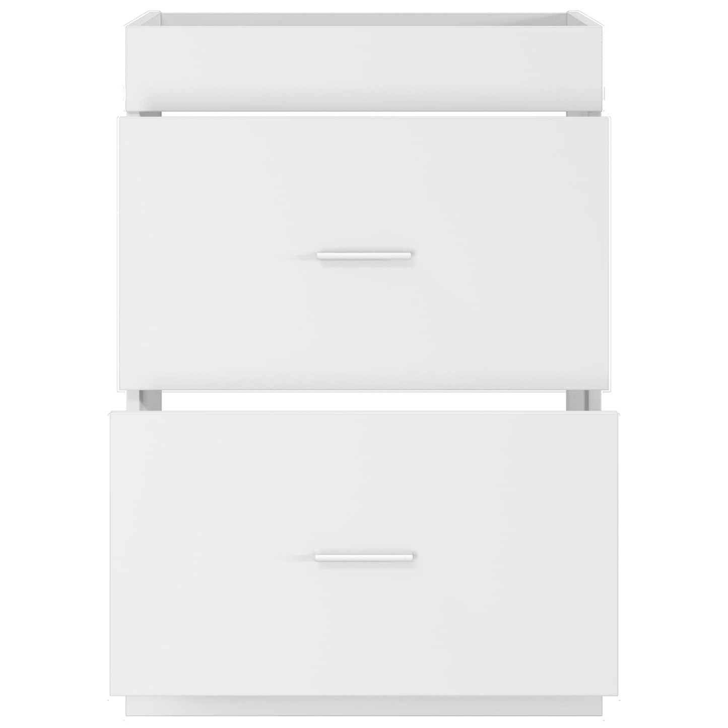 Badskapinet under vask Hvit 56 x 37,5 x 81 cm Konstruert tre