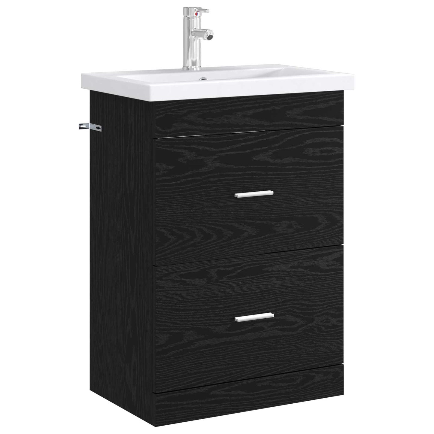 Badskapinet under vask Svart eik 56 x 37,5 x 81 cm