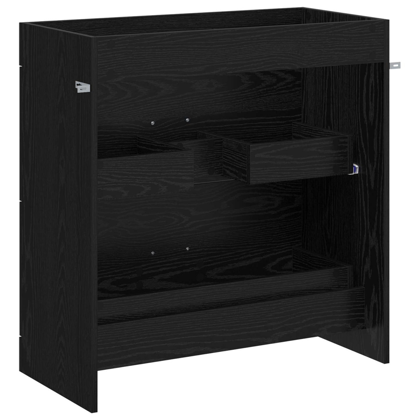 Badskapinet under vask Svart eik 78,5 x 37,5 x 81 cm