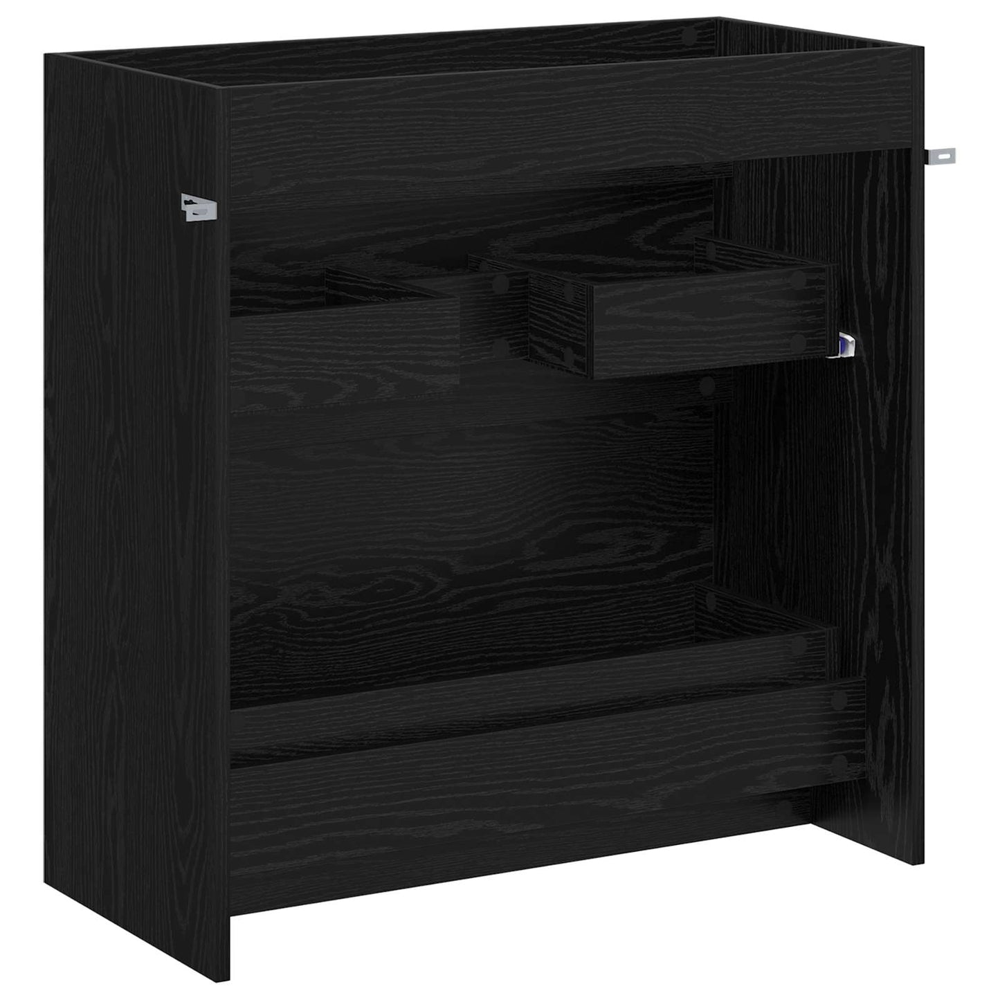 Badskapinet under vask Svart eik 78,5 x 37,5 x 81 cm