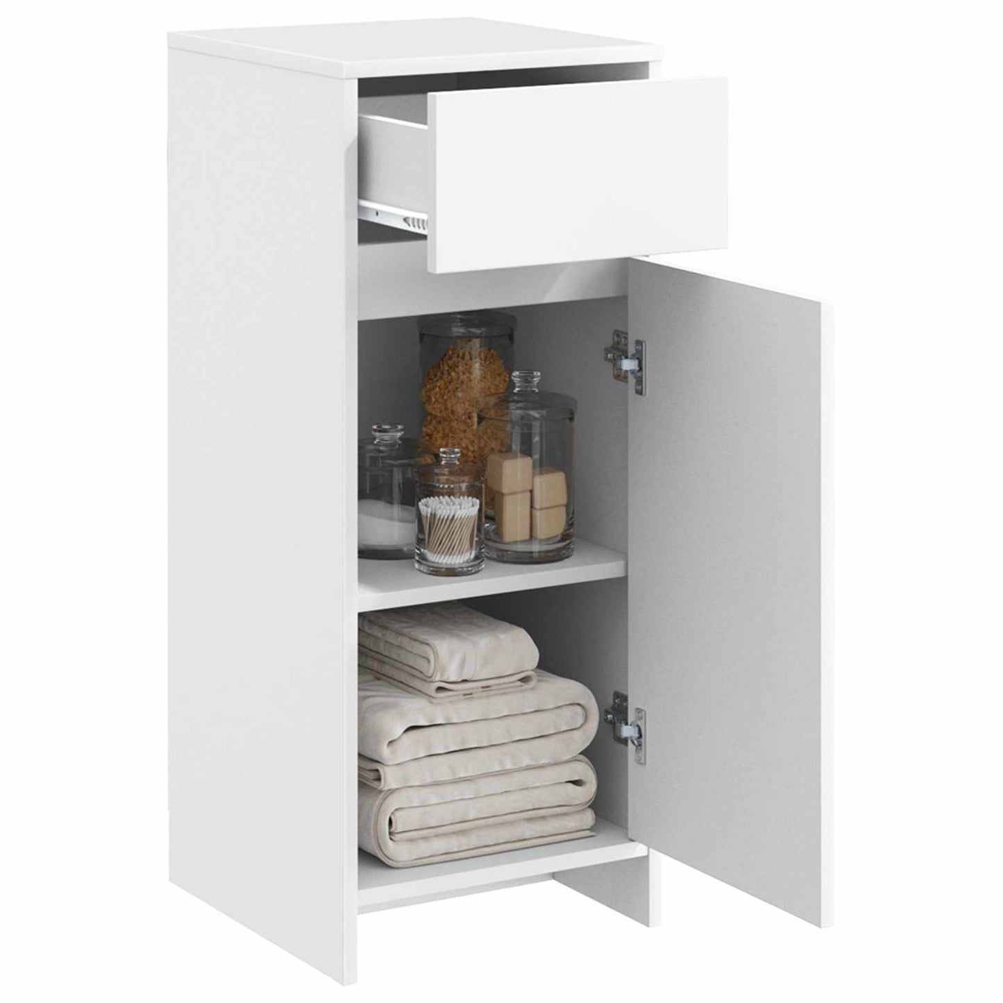 Baderomsskap Hvit 35 x 36,5 x 85 cm Konstruert tre