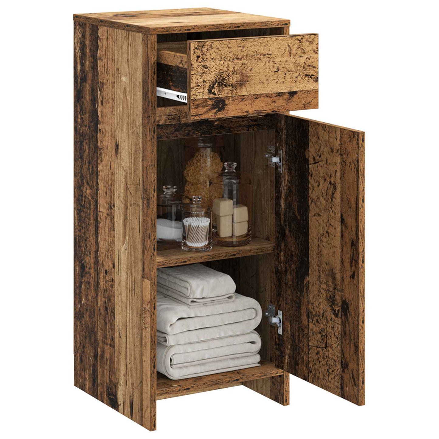 Baderomsskap Gammelt tre 35 x 36,5 x 85 cm Konstruert tre