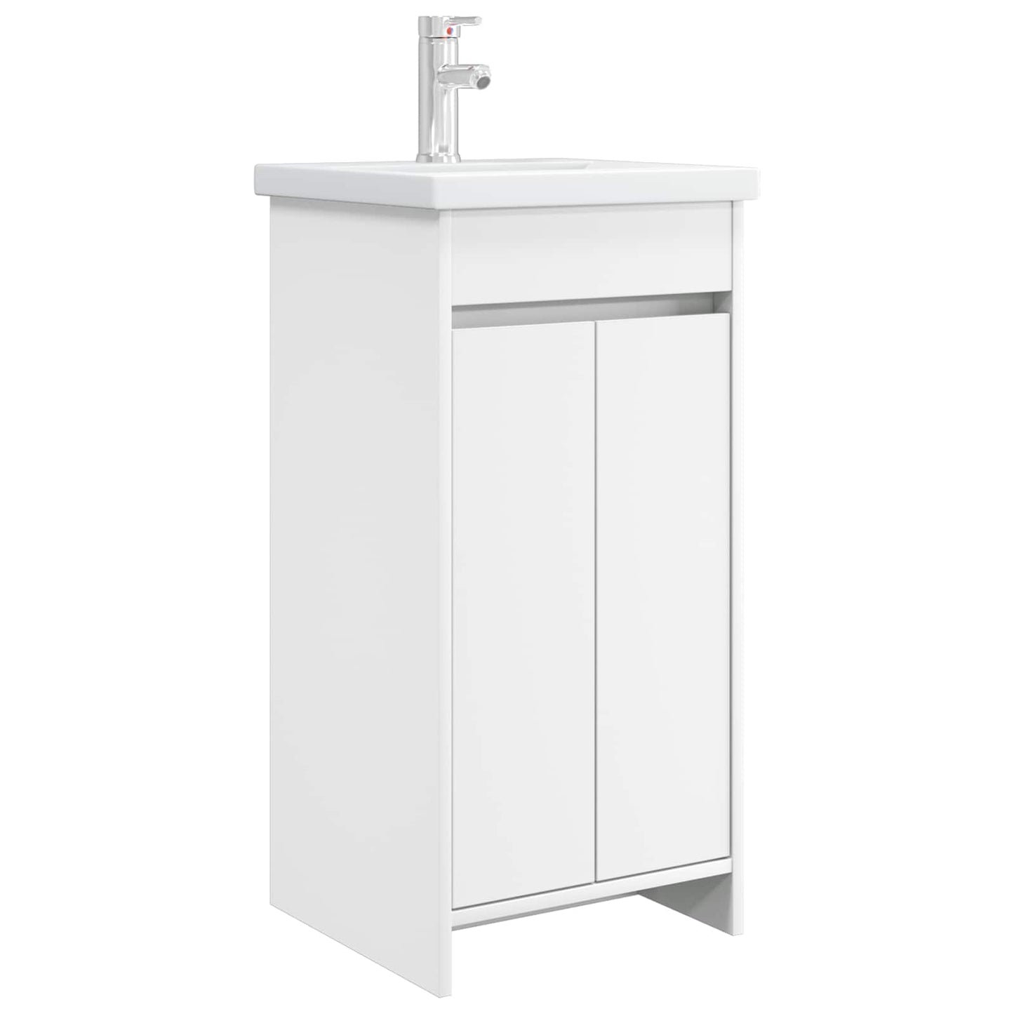 Badmøbel med vask Hvit 42 x 40 x 84,5 cm Konstruert tre