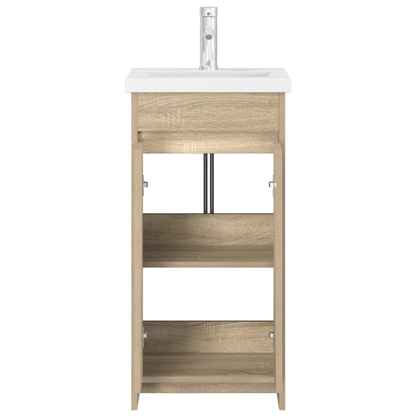 Badmøbel med vask Sonoma eik 42 x 40 x 84,5 cm Konstruert tre