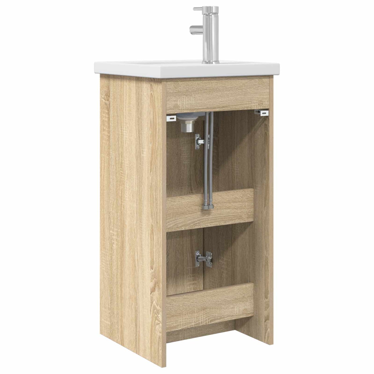 Badmøbel med vask Sonoma eik 42 x 40 x 84,5 cm Konstruert tre