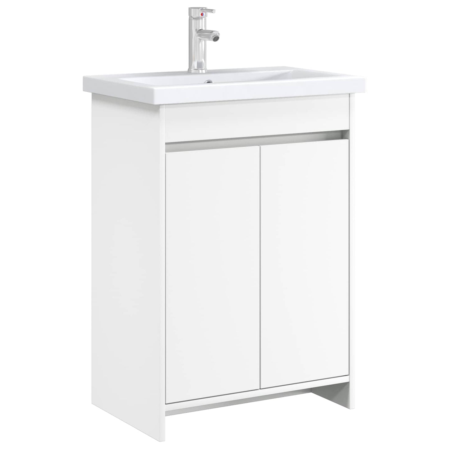Badskapinet under vask Hvit 56 x 37,5 x 81 cm Konstruert tre