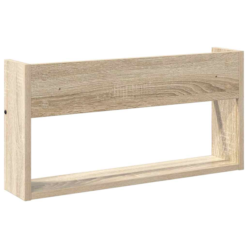 Magasinreol 2 pcs Sonoma eik 60 x 12 x 30 cm Konstruert tre