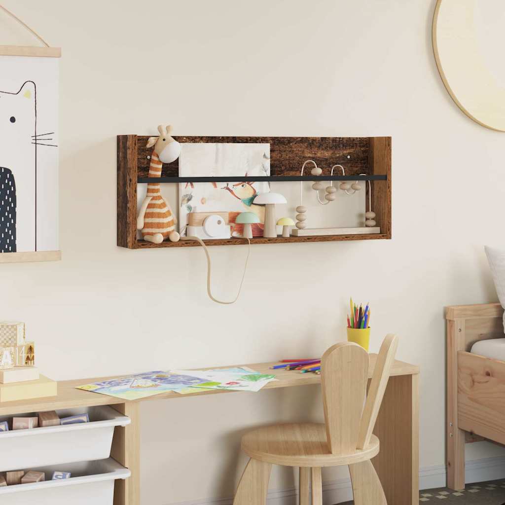 Magasinreol Gammelt tre 80 x 12 x 30 cm Konstruert tre
